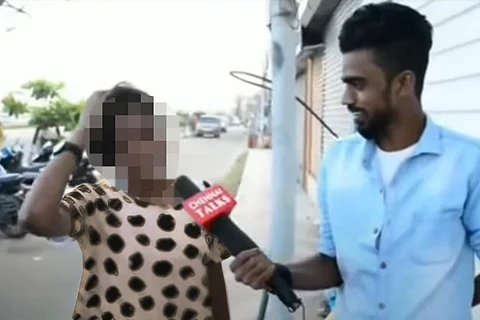 Man interviews woman Chennai Talks