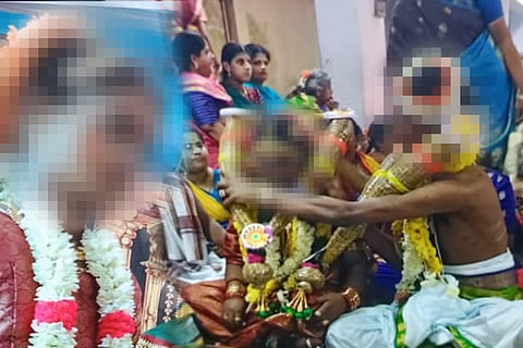 Pictures of the child marriages connected to the Chidambaram Natarajar Temple case