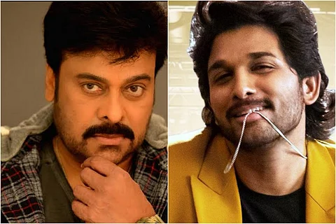 Chiranjeevi and Allu Arjun