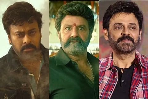 Actors Chiranjeevi, Balakrishna, Venkatesh
