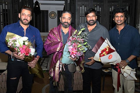 Actors Salman Khan, Kamal Haasan, Chiranjeevi and filmmaker Lokesh Kanagaraj