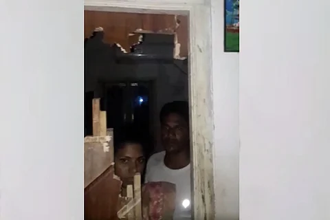 Massive mob storms SC colony in search of inter-caste couple in AP, attacks them