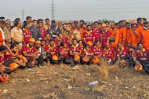 Civil Defence team in Brahmapuram