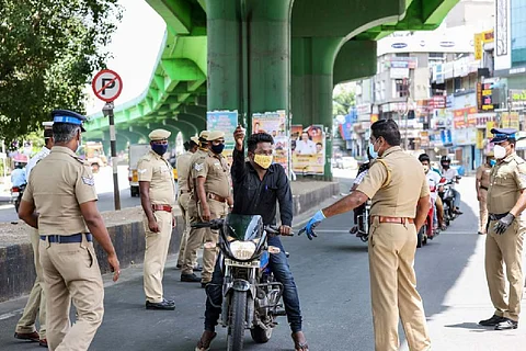 Police checking two wheelers