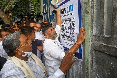 Congress puts up PayCM posters in public places in Bengaluru