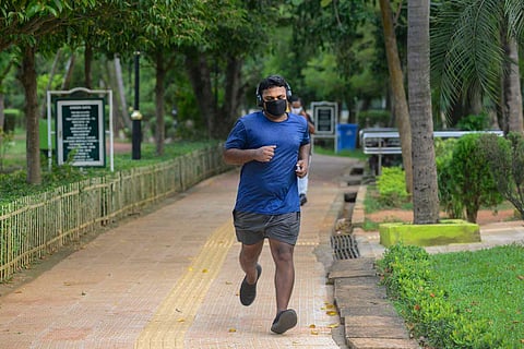 Exercise with mask