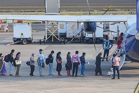 boarding flight