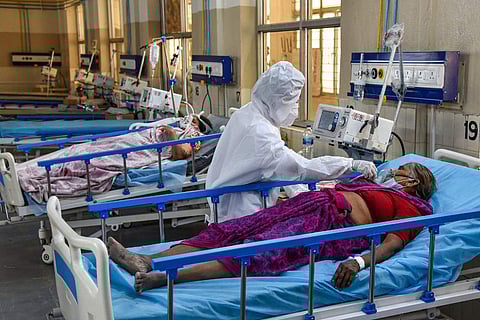 A COVID Care Centre in Hyderabad
