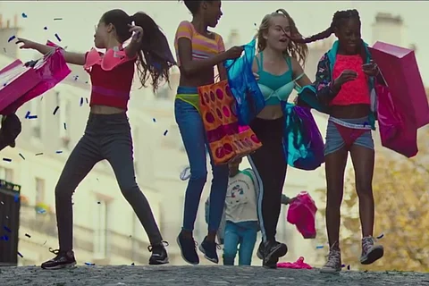 A still from the trailer of the film Mignonnes or Cuties