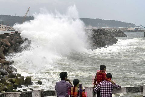 Representative image of waves crashing into a shore