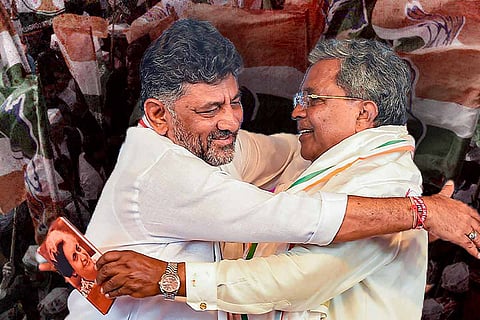DK Shivakumar and Siddaramaiah