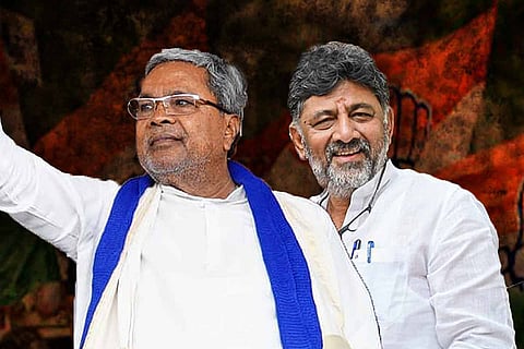 Karnataka CM Siddaramaiah and Deputy CM DK Shivakumar