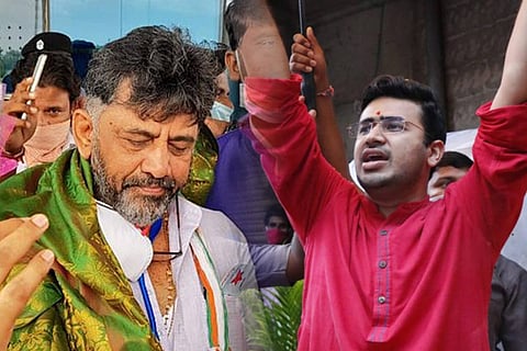 Karnataka politicians openly flout physical distancing rules, refuse to wear masks