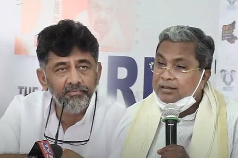 DK Shivakumar and Siddaramaiah