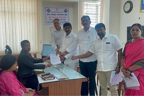 DK Suresh files nomination from brother DK Shivakumar’s constituency