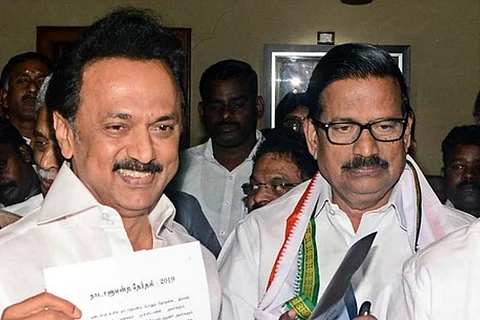 ‘No cracks in alliance,’ says TNCC chief Alagiri after meeting DMK’s Stalin