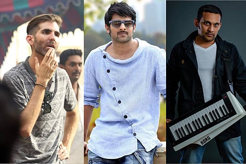 Dani Sanchez-Lopez, Prabhas and Mickey Meyer