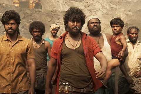 Nani in a screengrab from Dasara