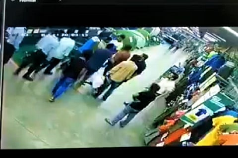 Video: Man assaults two Decathlon employees in Hyd, police book case