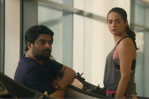 Madhavan and Surveen Chawla in Netflix show Decoupled 