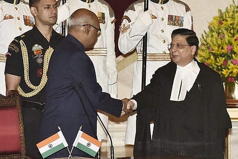 Justice Dipak Misra sworn in as 45th Chief Justice of India