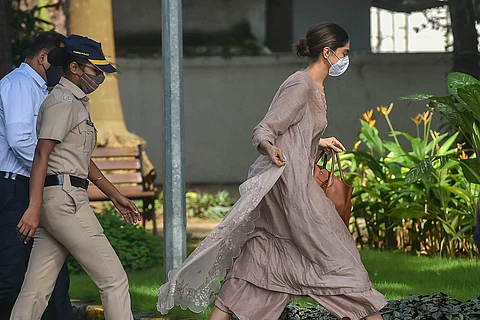 Deepika Padukone arrives for questioning