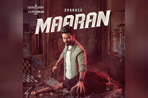 Dhanush in Maaran's first look poster