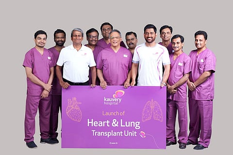 MS Dhoni launches Heart and Lung Transplant Unit of Kauvery Hospital