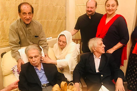 Actor Dilip Kumar with his family