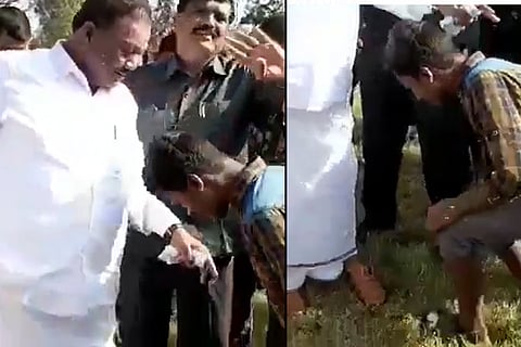 TN Minister makes tribal boy to remove his footwear, gets slammed