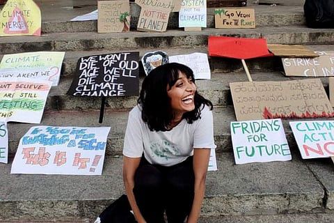 Climate activist Disha Ravi who was arrested by Delhi Police