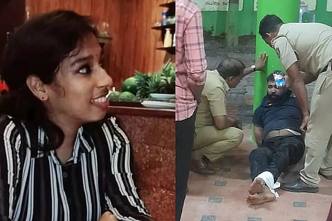 A collage of Dr Vandana and Sandeep