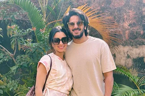 Dulquer Salmaan and his wife Amal Sufiya