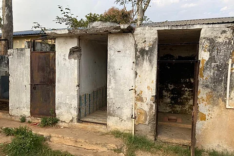 Dysfunctional toilets found in Jorpur school in Nandipet mandal.