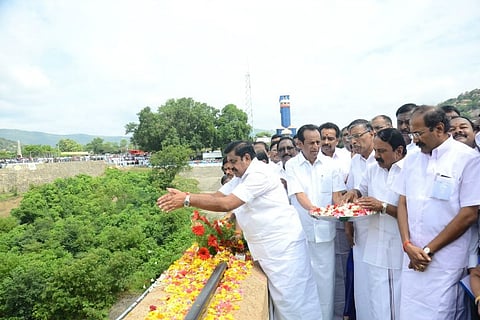 Tamil Nadu CM Palaniswami releases water from Mettur dam