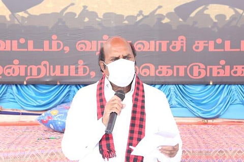 DMK candidate EV Velu