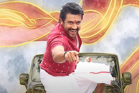 A still of Suriya from Etharkkum Thunindhavan