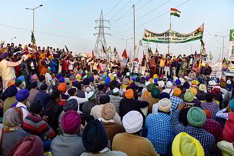 Farmer protests