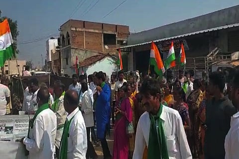 Farmers protest