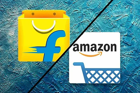 Flipkart and Amazon logos