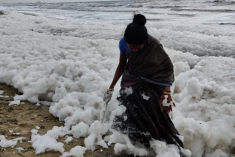Watch: Why Chennai’s Marina Beach spews foam every monsoon