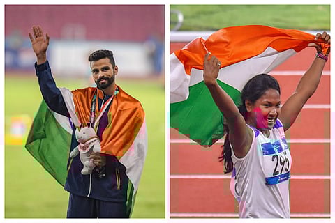 Asiad 2018: India bag 1 gold each in heptathlon and triple jump, Dutee gets silver