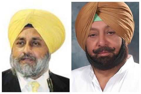 Sukhbir Badal accuses Congress for fanning terrorism, Amarinder calls him a failure