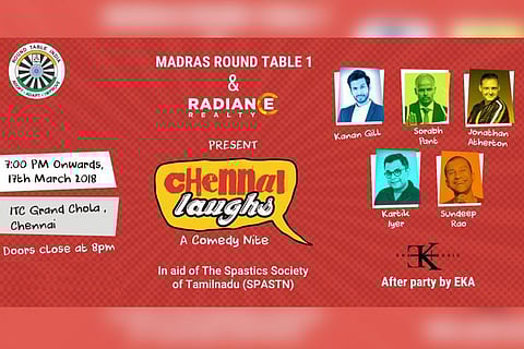 ROFL for a cause, Chennai: Stand-up show to raise funds for Spastics Society soon