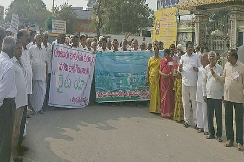 Bring the Krishna to us: Farmers from 50 AP villages demand channel be extended