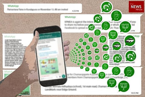 Both TRS and BJP are engaged in a social media fight for the GHMC elections