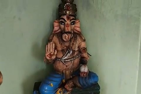 Ganesh idol not vandalized clarify police