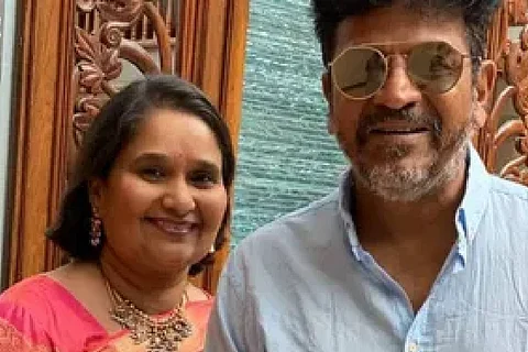 Geetha Shivarajkumar and Sivarajkumar