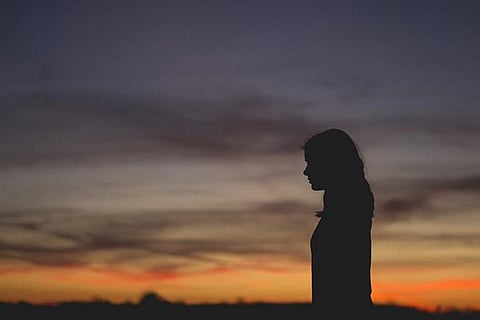Silhouette of a girl