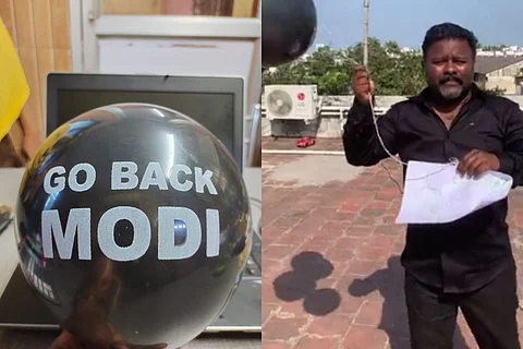 Modi visit: Police detain Congress leader, seize black balloons in Chennai